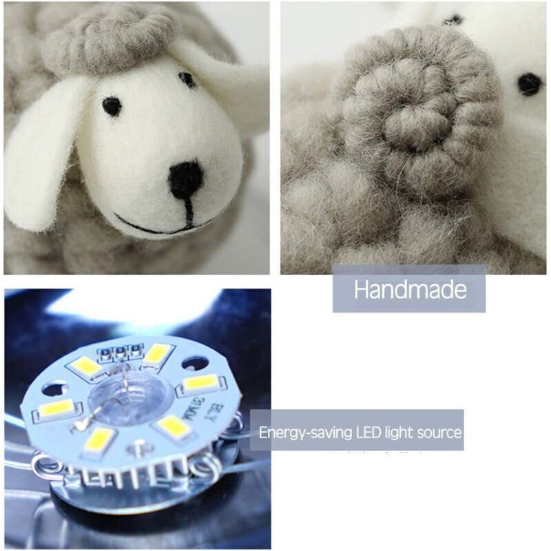 Rattan Sheep Night Light