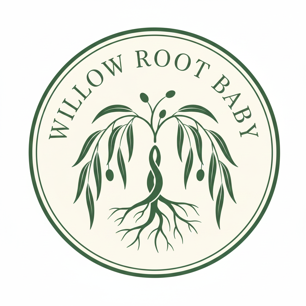 Willow Root Baby Dark Badge Logo